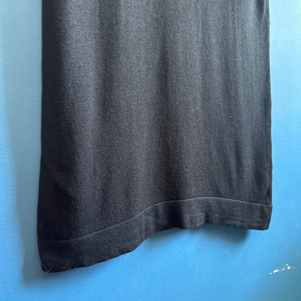 August Silk Black Maxi Skirt Women's Size Large Cashmere Knit MENDED 90s Retro - Picture 4 of 8